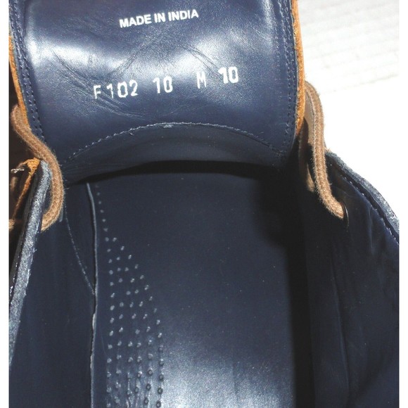 Cole Haan Colton Men's Leather Chukka Blue Band Lace Up Boots Size: 10 M READ - Picture 9 of 10